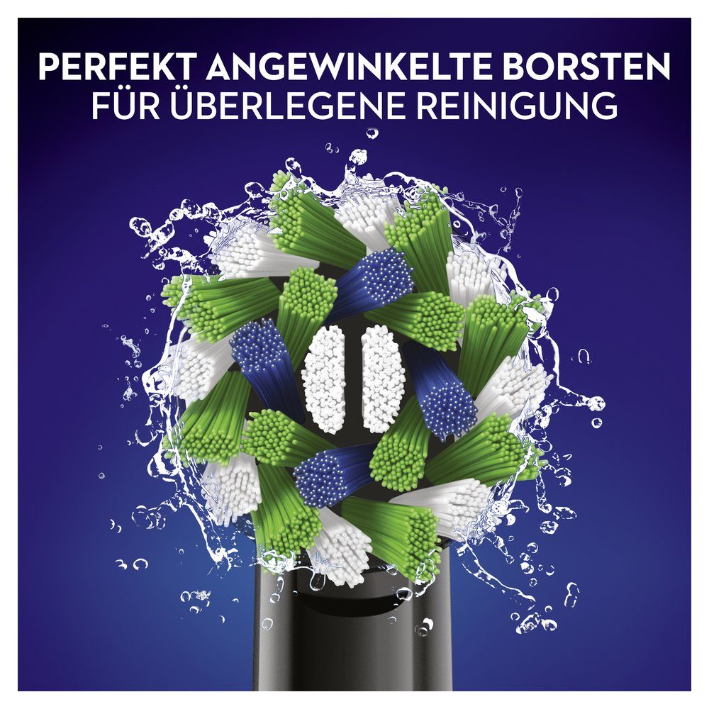 Oral-B Aufsteckbürsten Cross Action CleanMaximizer - 3er Pack - schwarz