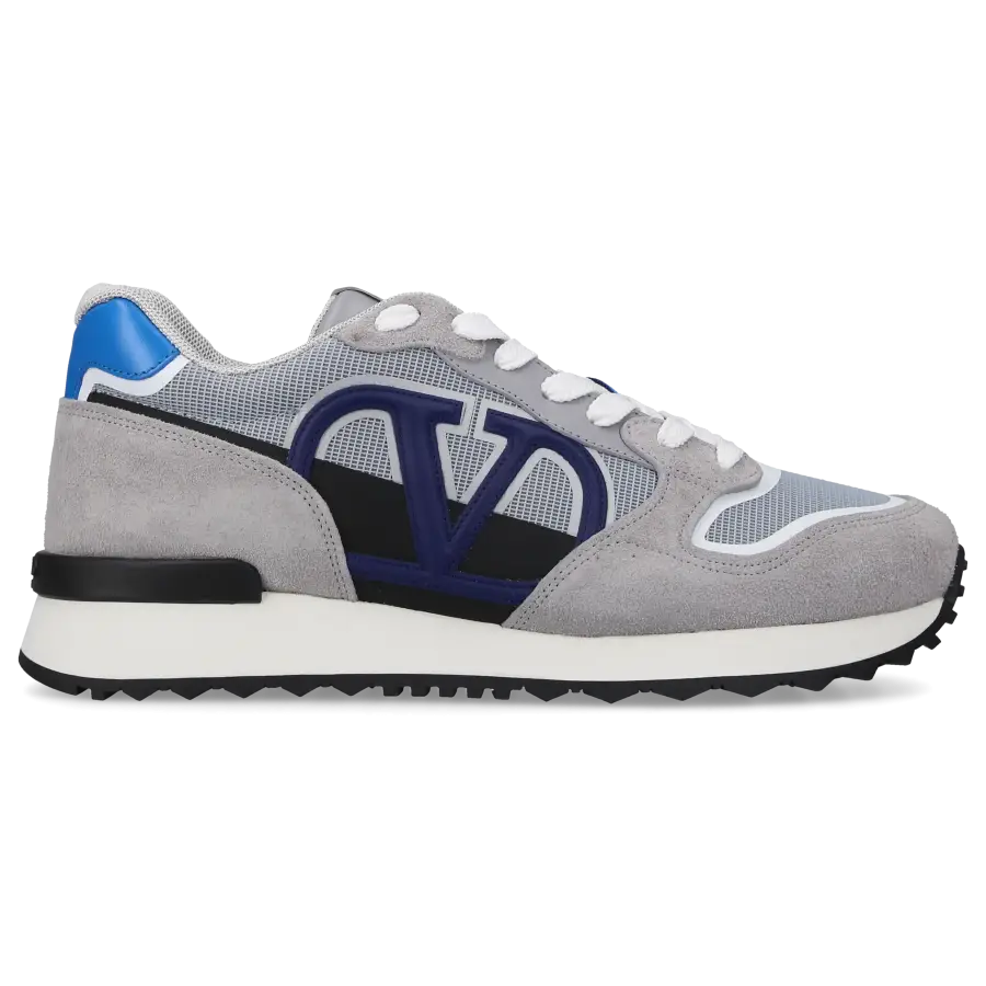 Valentino Garavani - Sneaker low VLOGO PACE Veloursleder - blau