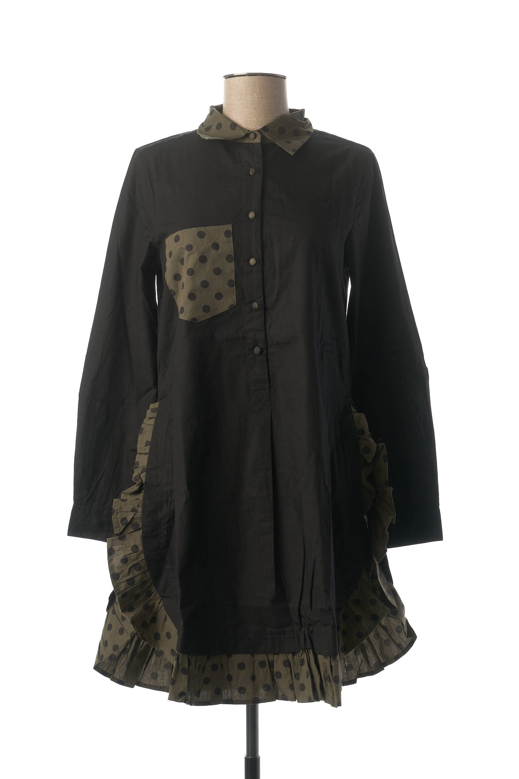 Rhum Raisin Tuniquemanchelongue Femme couleur vert