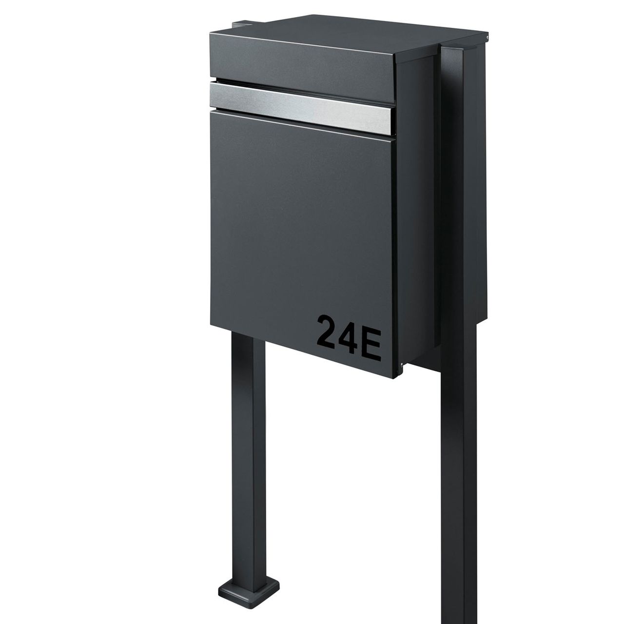 Weles AMARE DESIGN Paketbox Briefkasten Luxury mit Hausnummer - 58 x 44 x 35 cm - Anthrazit (7016)