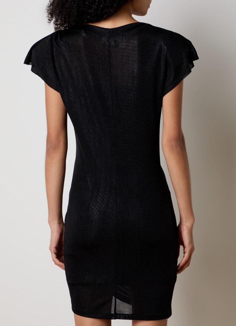 Rochie scurtă semitransparentă Isabel Marant Nadilia cu detalii plisate