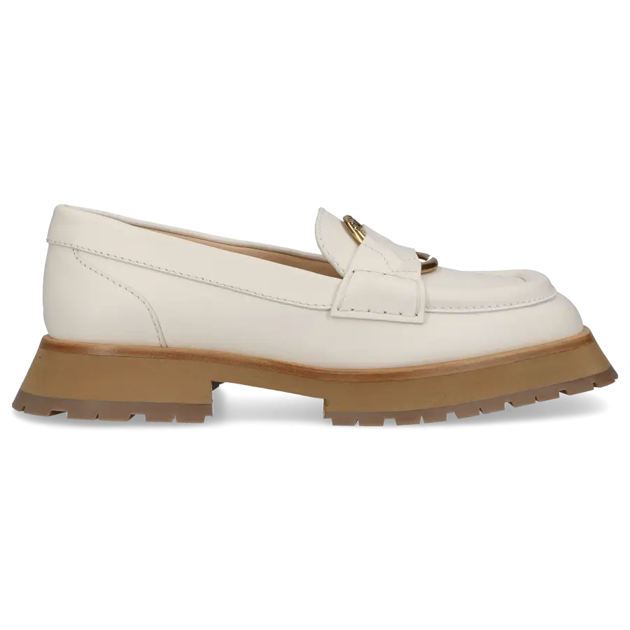 Moncler - Loafer BELL Kalbsleder - weiß