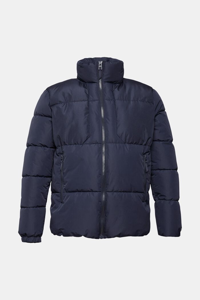 Steppjacke mit hohem Kragen
