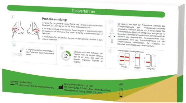 Hotgen Coronavirus (2019-nCoV) Antigentest Corona Schnelltest