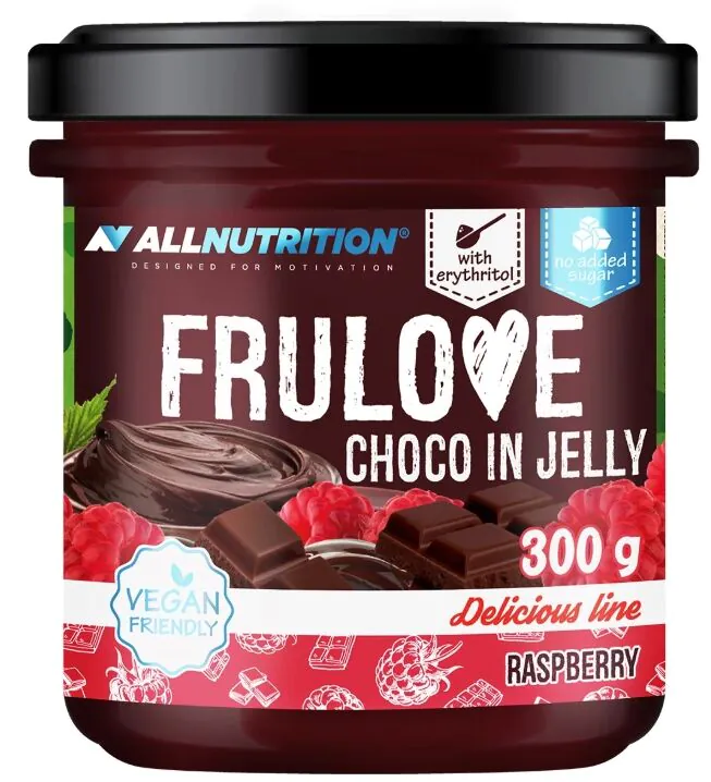 Allnutrition Frulove čokolada u želeu s okusom maline