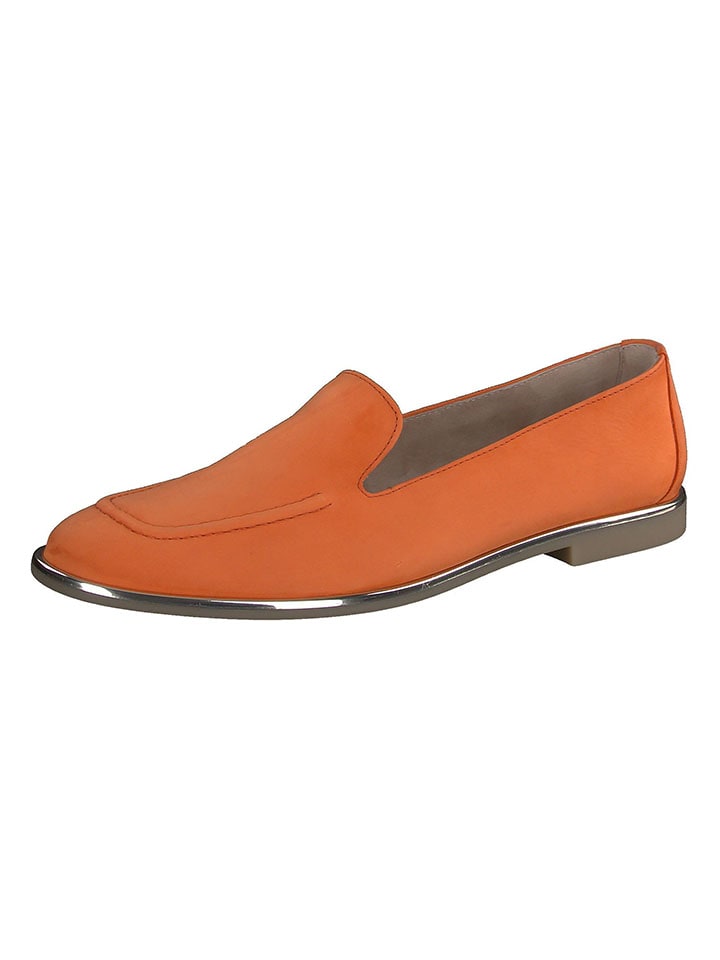 Paul Green Leder-Mokassins in Orange günstig kaufen