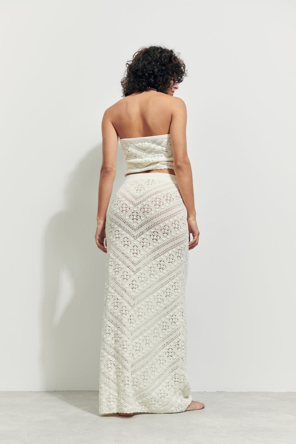 Crochet maxi skirt