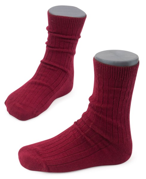 Steven kids ~ Strümpfe Merinowolle ~ Burgundy