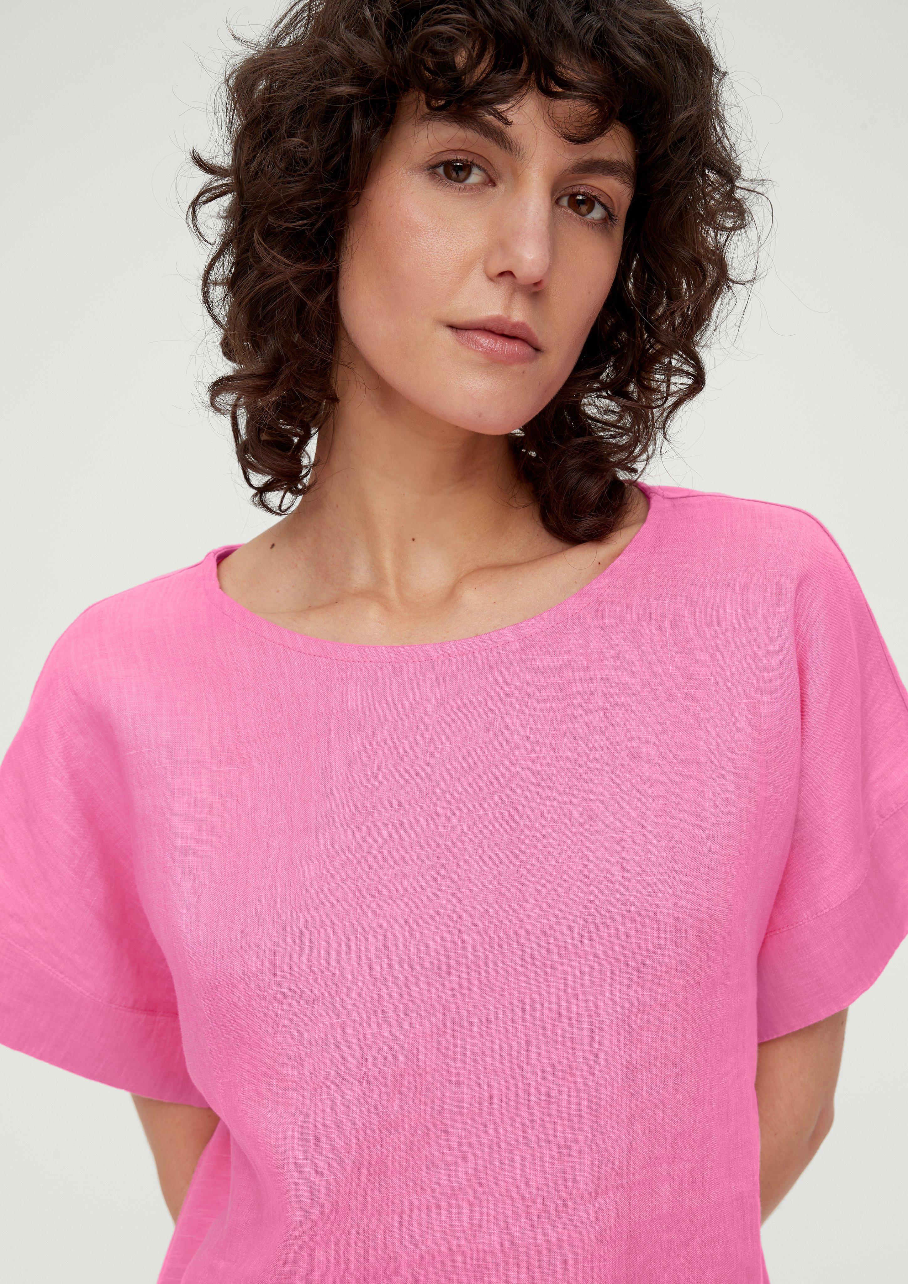 Blusenshirt mit Leinen-Front  2132145-4426