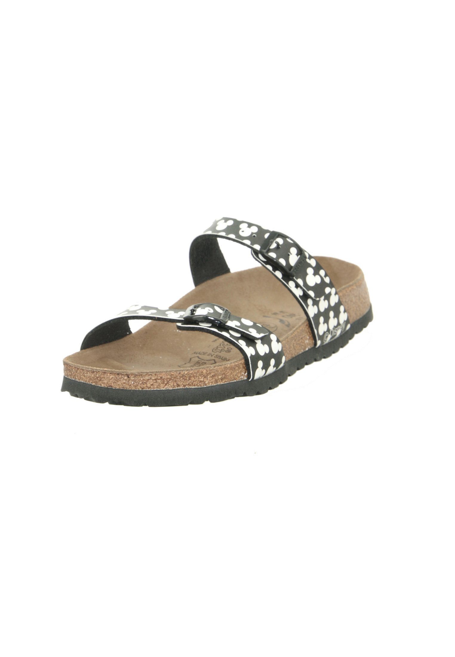 Birkenstock BIRKIS Schuhe Tahiti mickey allover head black 511243 Pantolette