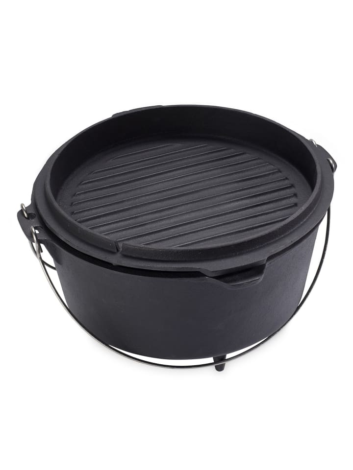 Echtwerk Gusseiserner Dutch Oven groß 76 l in Schwarz günstig kaufen onesize