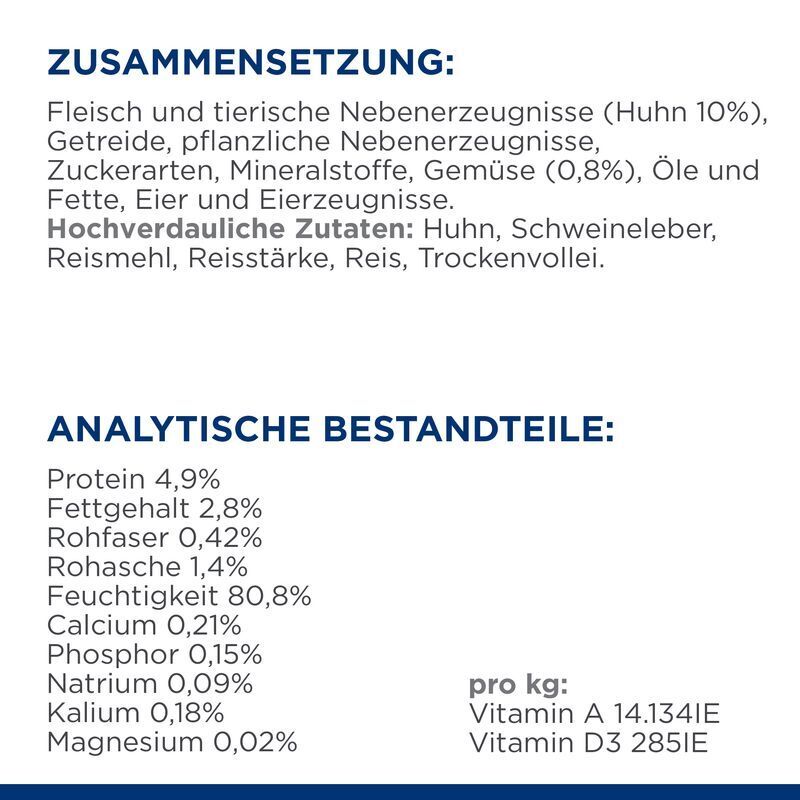 Hill's Schonkost Hill's Prescription Diet Digestive Care i/d Ragout mit Huhn und Gemüse 12x354g