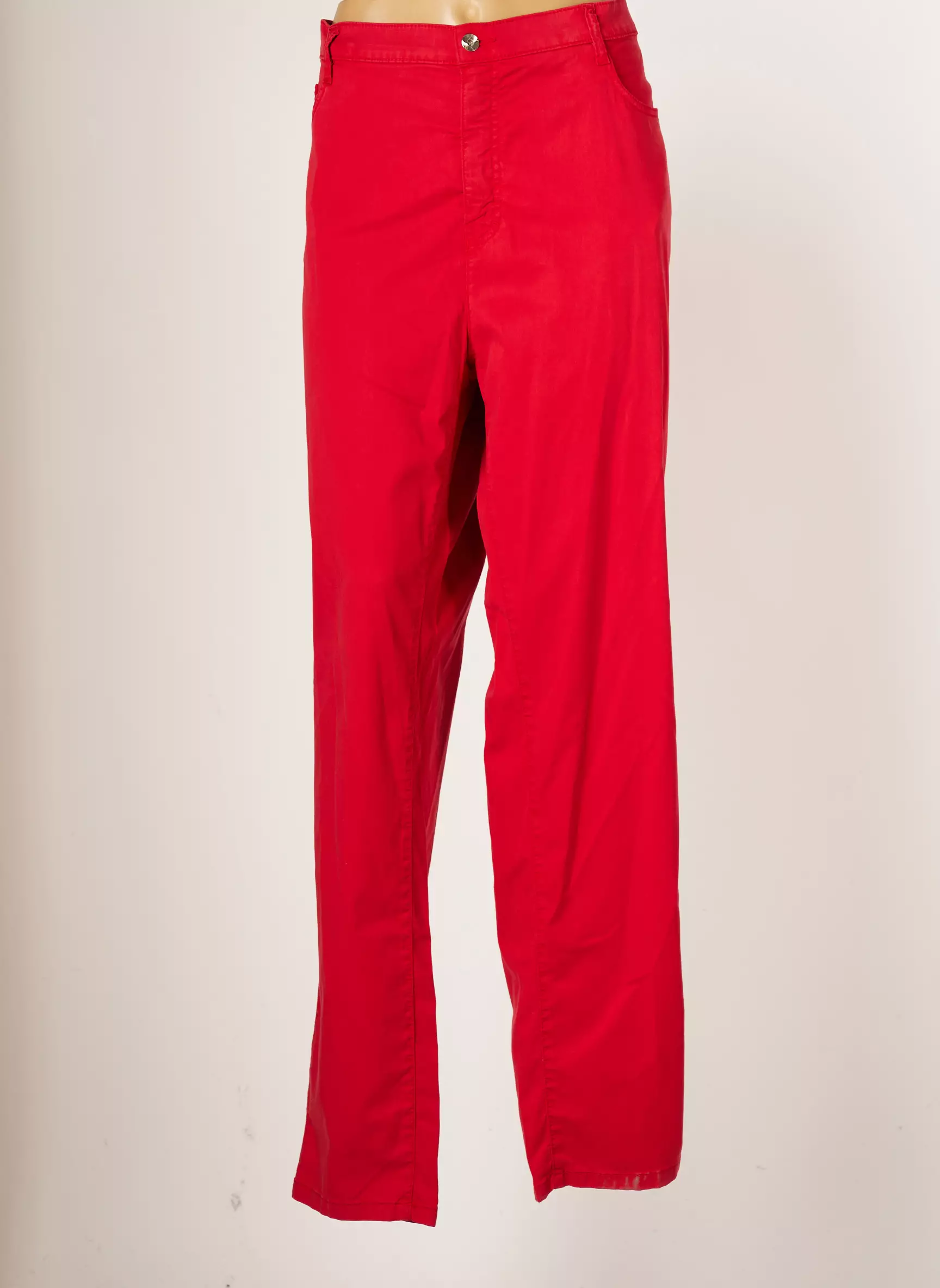 Saint Hilaire Pantalons Droits Femme couleur rouge