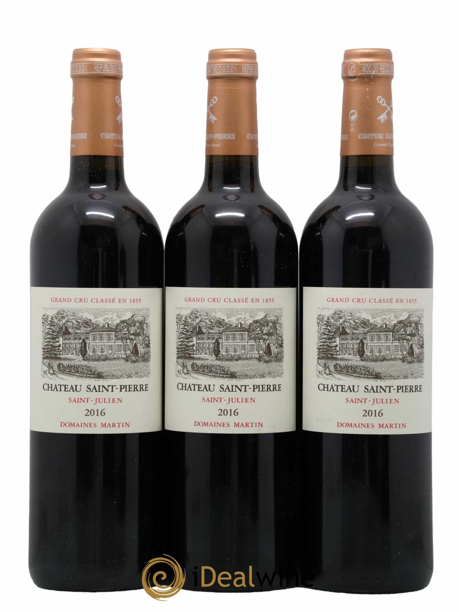 Château Saint-Pierre 4ème Grand Cru Classé  2016 - Lot de 6 Bouteilles