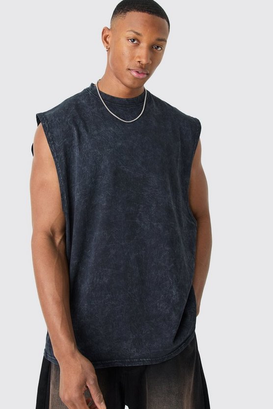 Oversize Tanktop mit Acid-Waschung