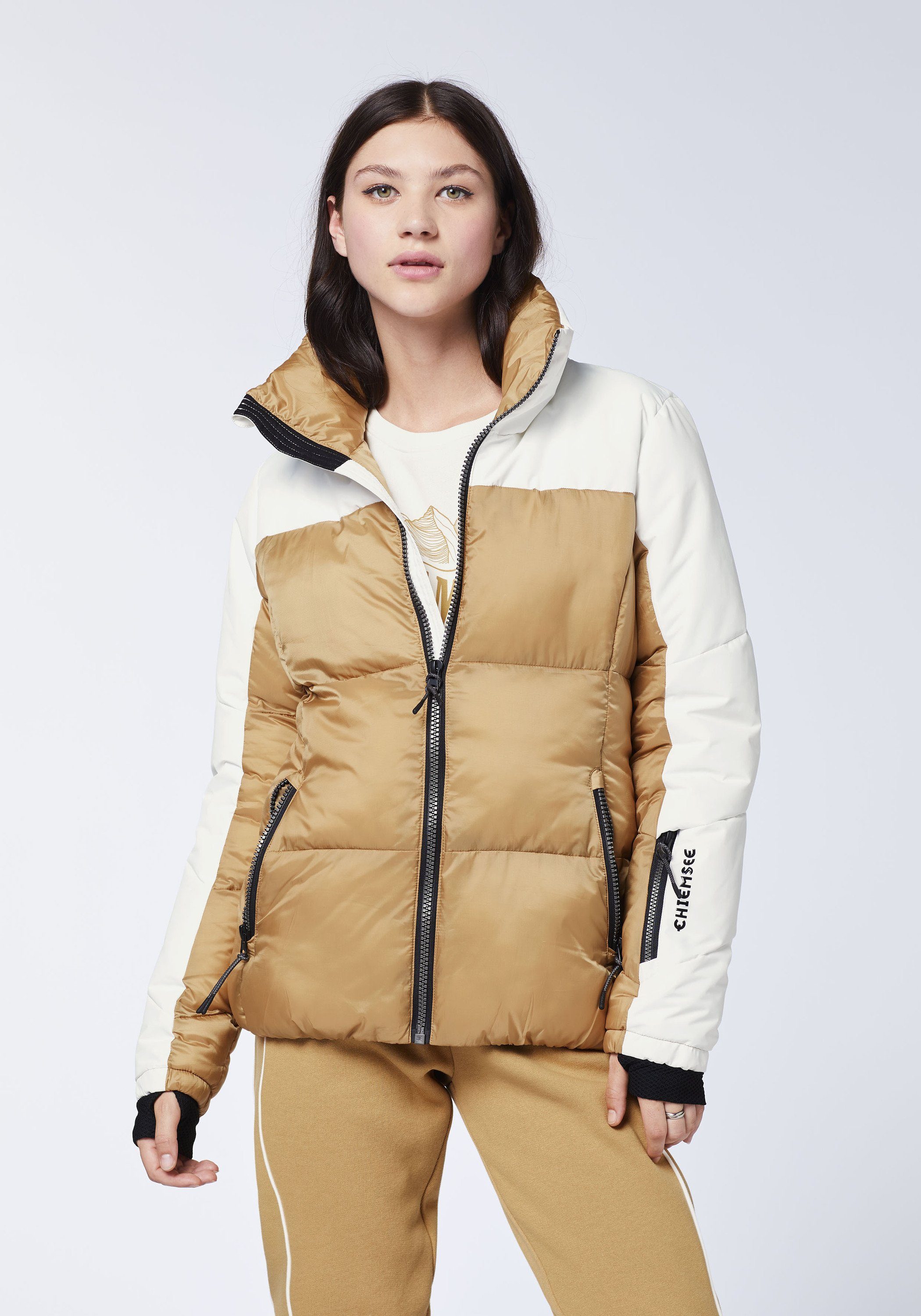 Chiemsee Skijacke Skijacke im zweifarbigen Puffer-Design 1