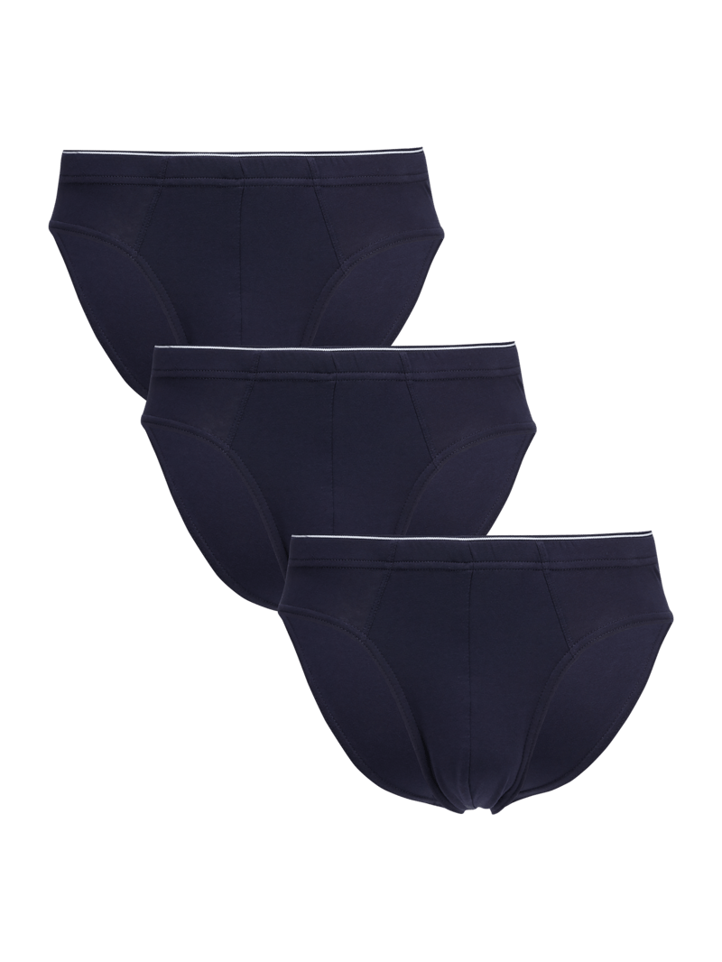 Slip im 3er-Pack in marineblau