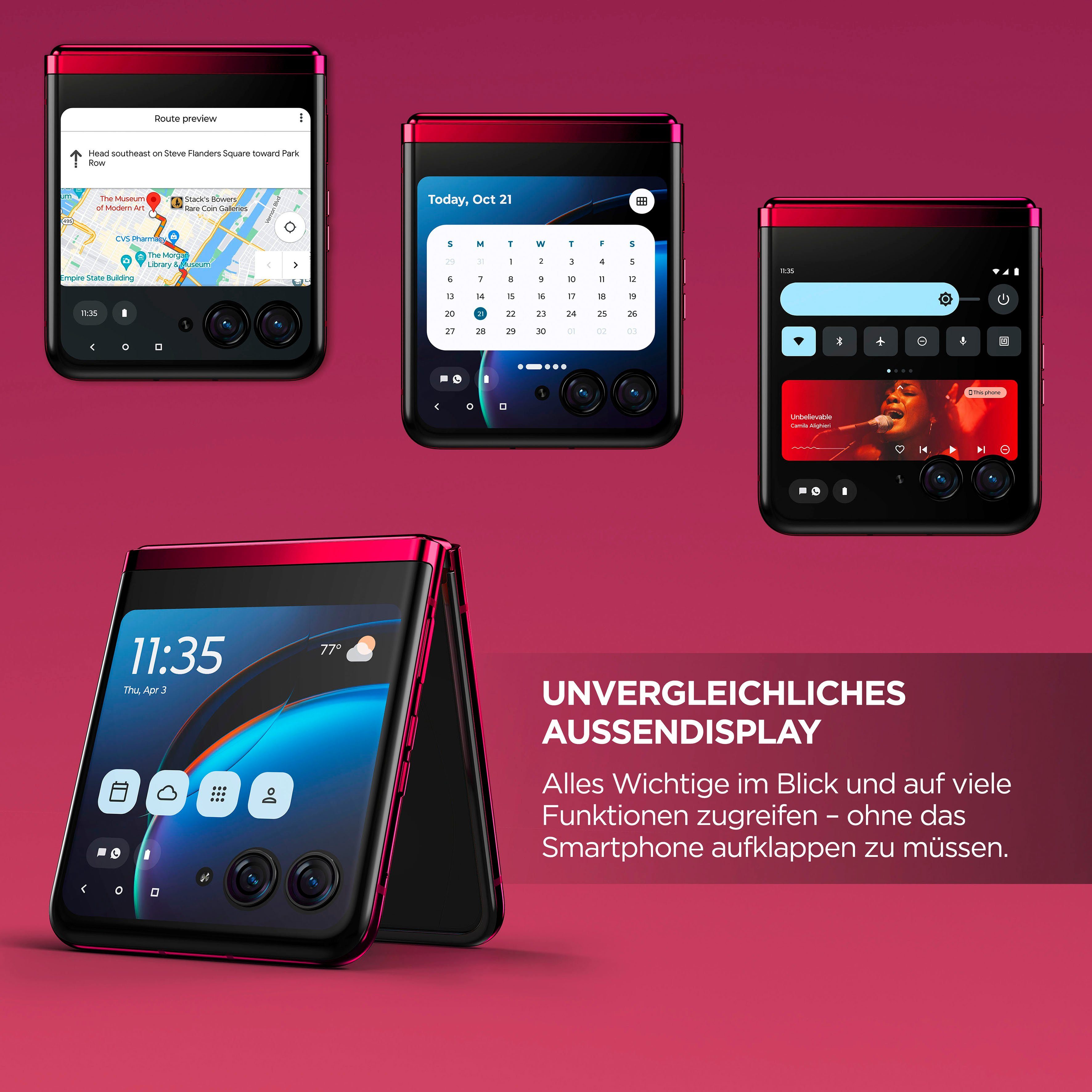 Motorola Motorola razr40 ultra Smartphone (17,52 cm/6,9 Zoll, 256 GB Speicherplatz, 12 MP Kamera)