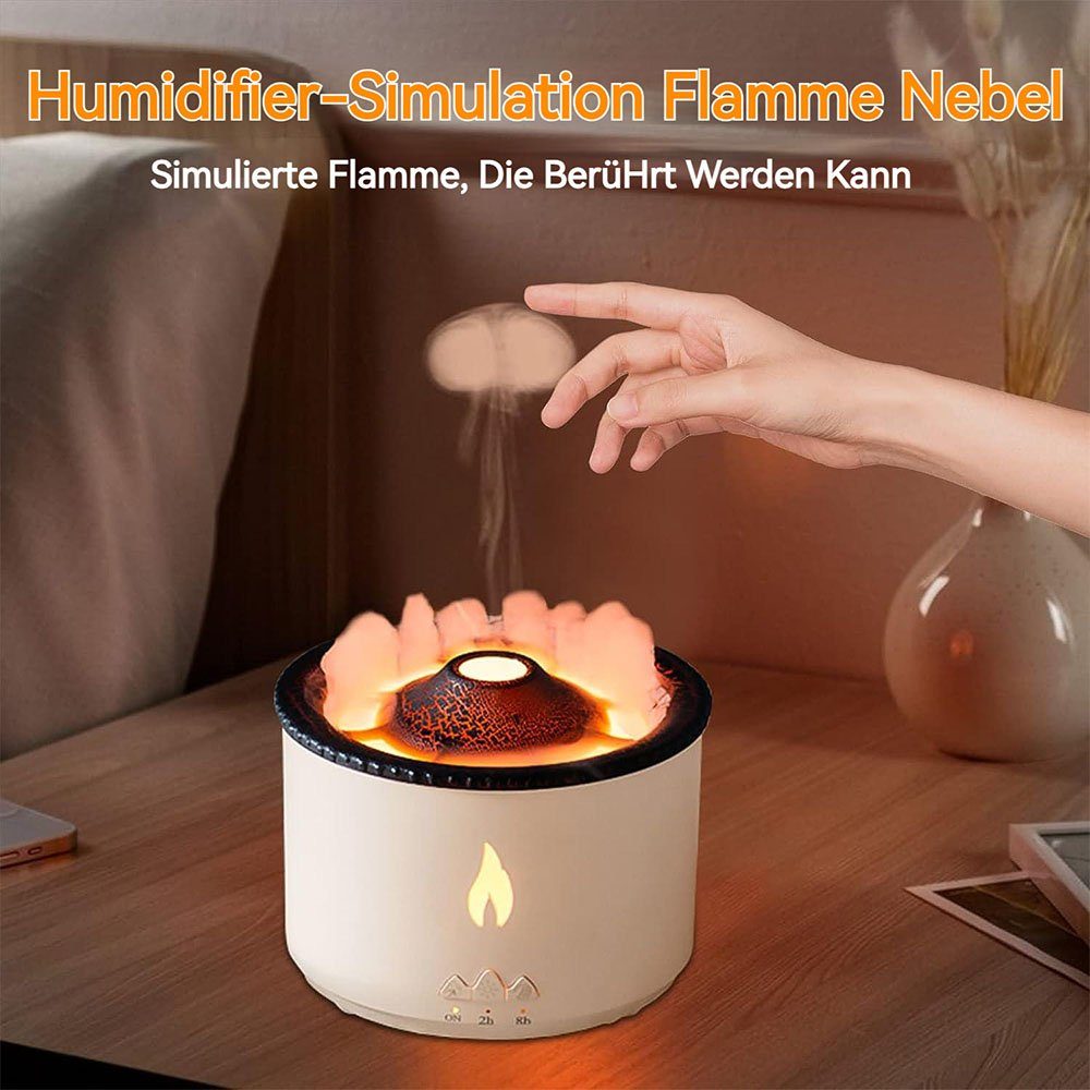 MOUTEN Luftbefeuchter Ultraleiser Vulkandiffusionsbefeuchter