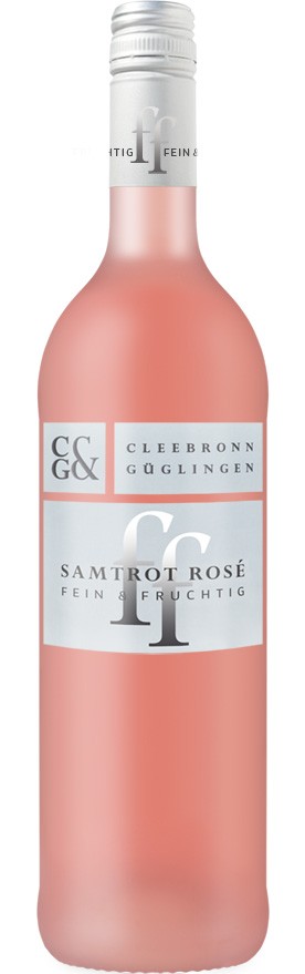 Württembergische WZG Cleebronner Samtrot Rosé Qualitätswein Fein & Fruchtig 6er Karton