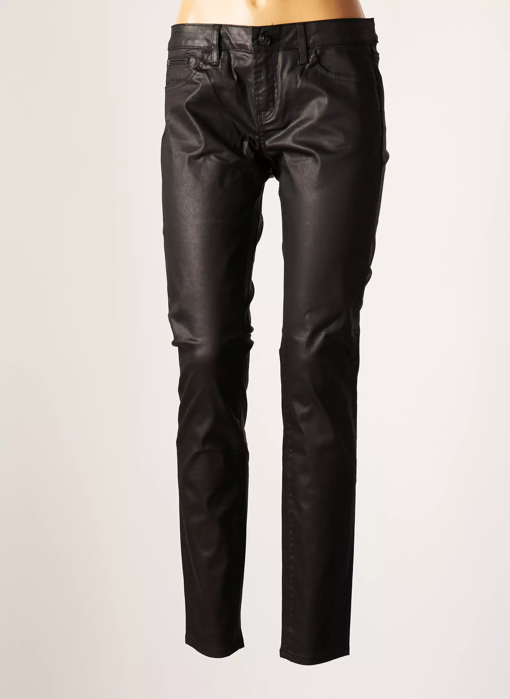 The Kooples Pantalons Slim Femme couleur noir