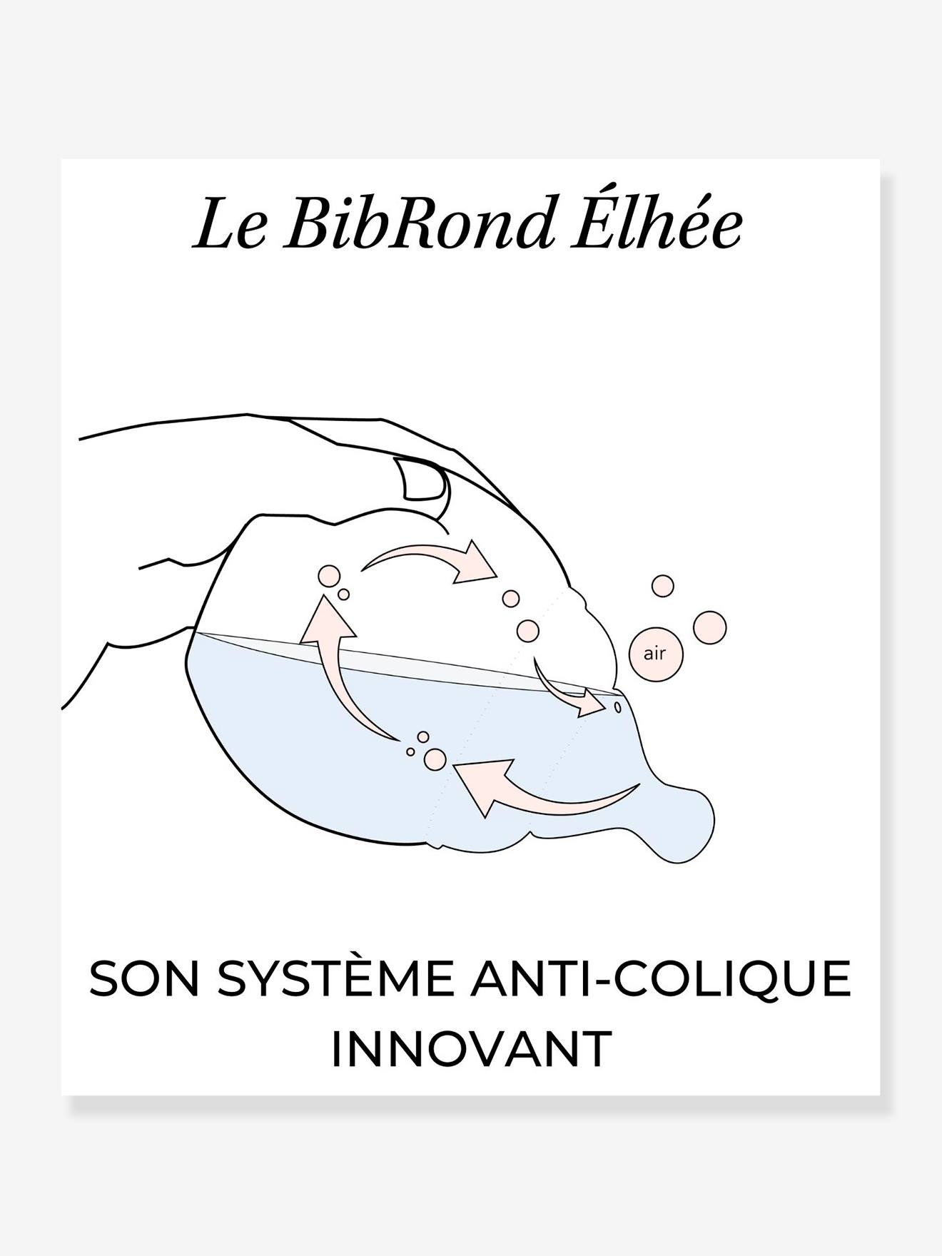 Biberon BibRond 330 ml ELHEE rose pâle (nude)