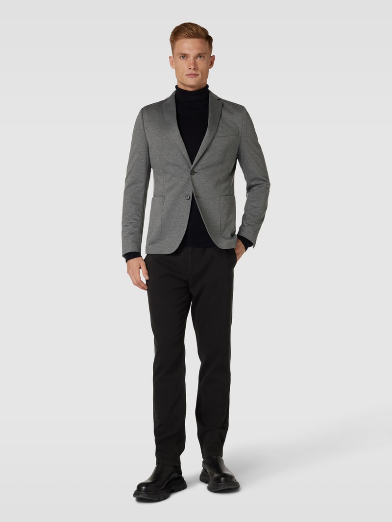 Chino mit französischen Eingrifftaschen in schwarz