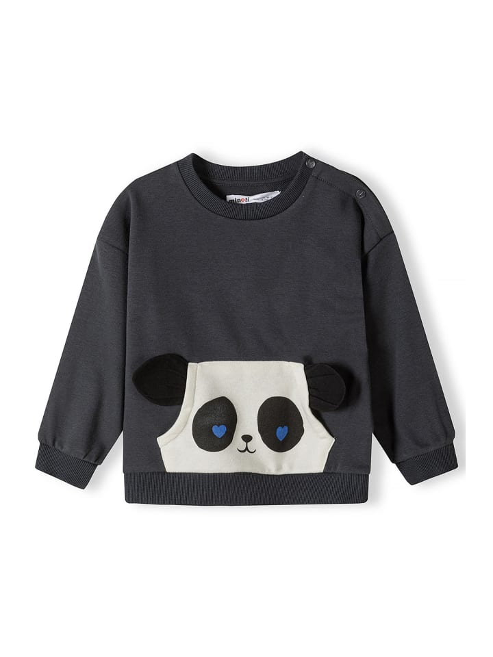Minoti Sweatshirt panda 4 in grau günstig kaufen
