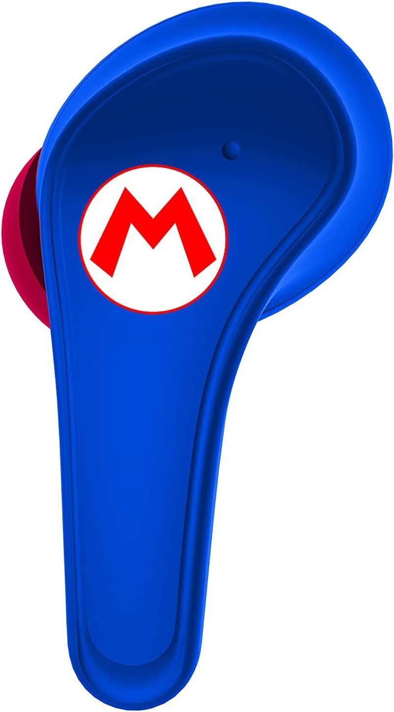 OTL Super Mario Kopfhörer, kabellos, Bluetooth V5.0, mit Ladebox, Rot Bluetooth-Kopfhörer