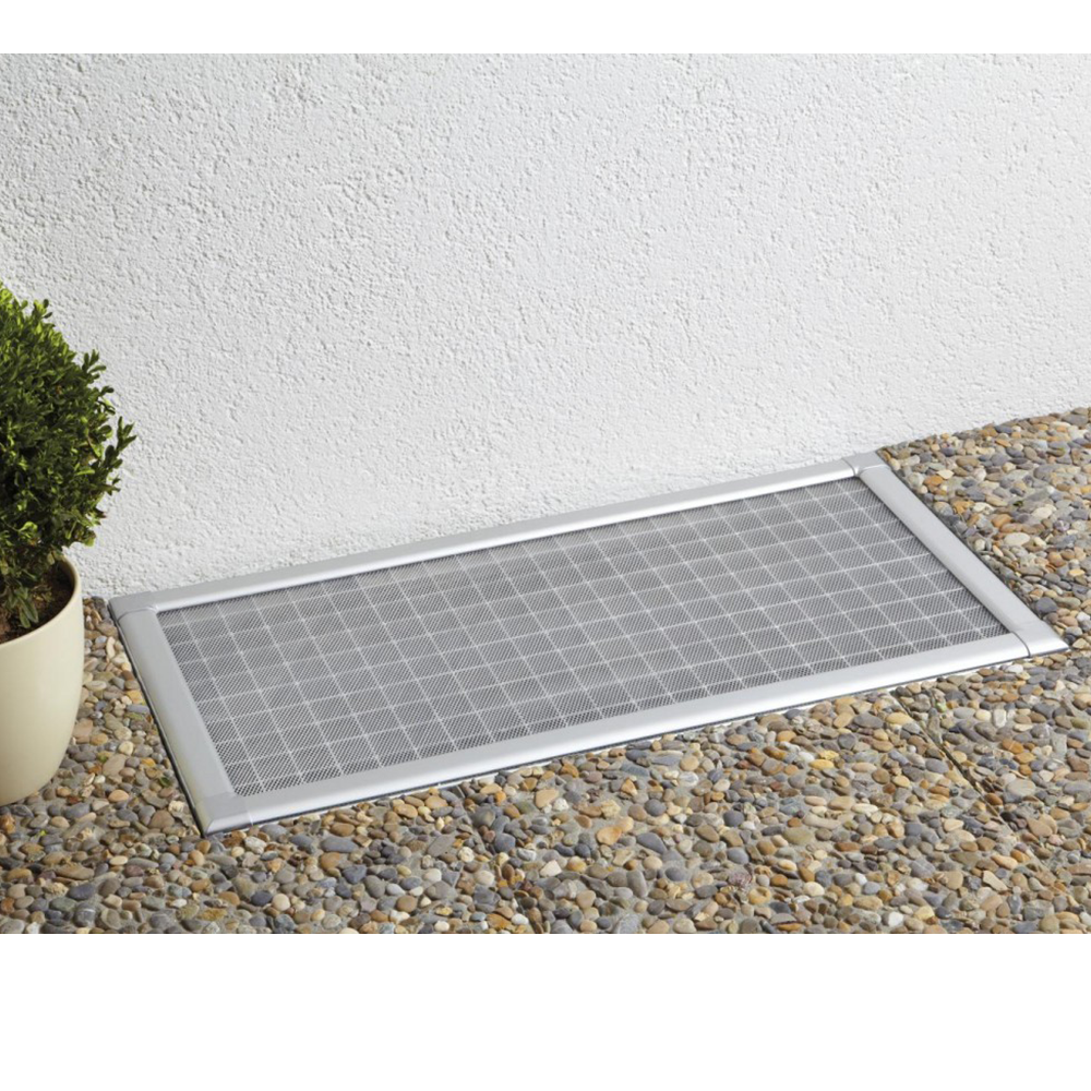 Powertec Garden Kellerschacht-Schutzgitter PROFI  - ca. 115 x 60 cm ,Alu eloxiert