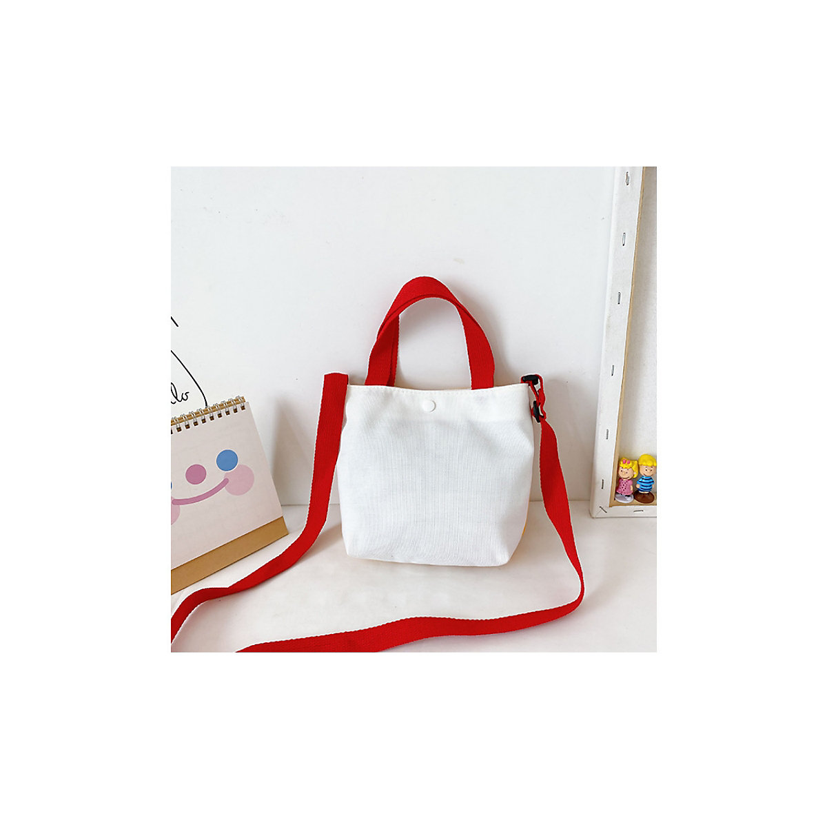 Einstellbar Canvas Handtasche Kinder Tasche Cartoon Leinwand Einkaufstasche Kinder Geschenk Leinwand Schulter Handtasche