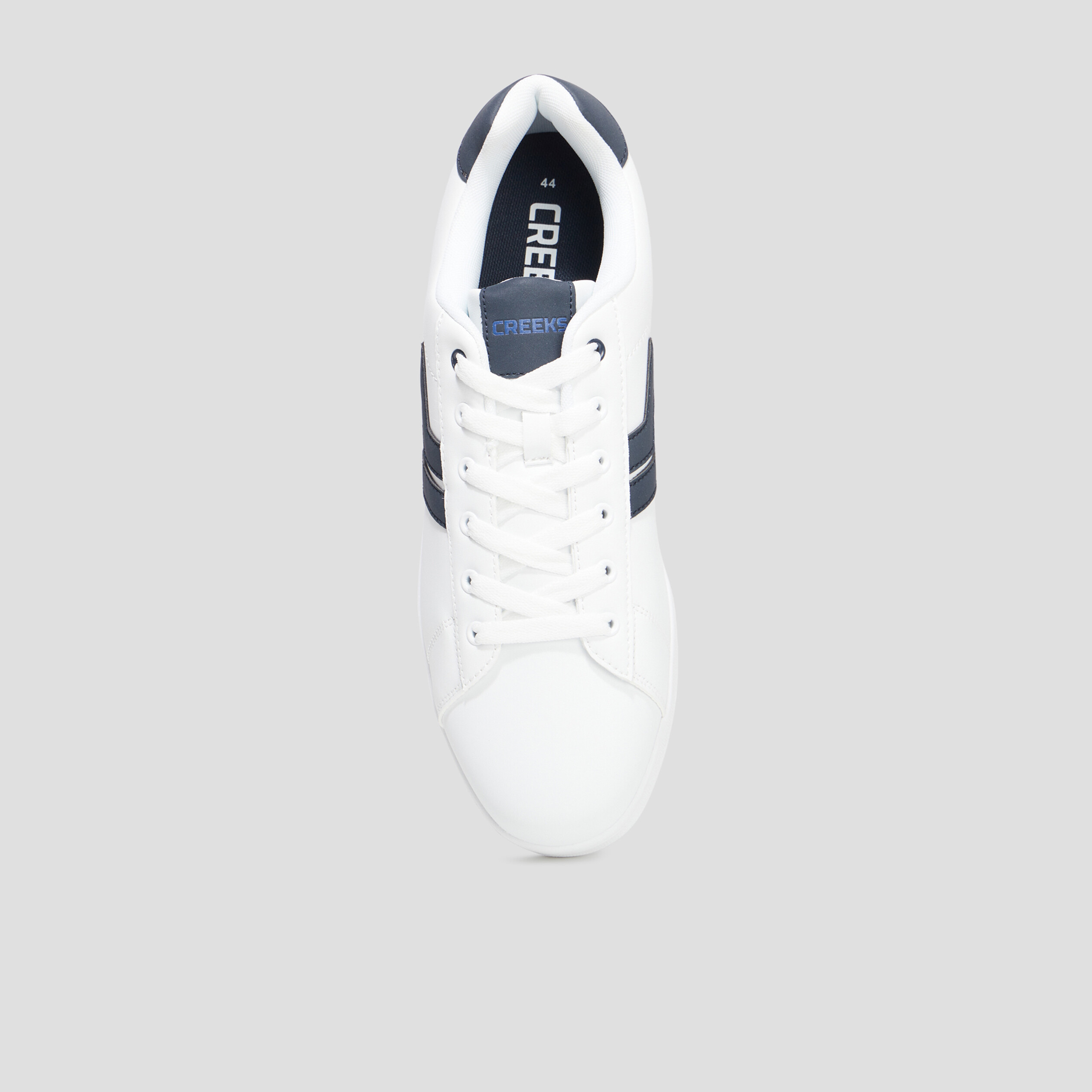 Tennis basses à lacets Creeks Thisto blanc homme | La Halle