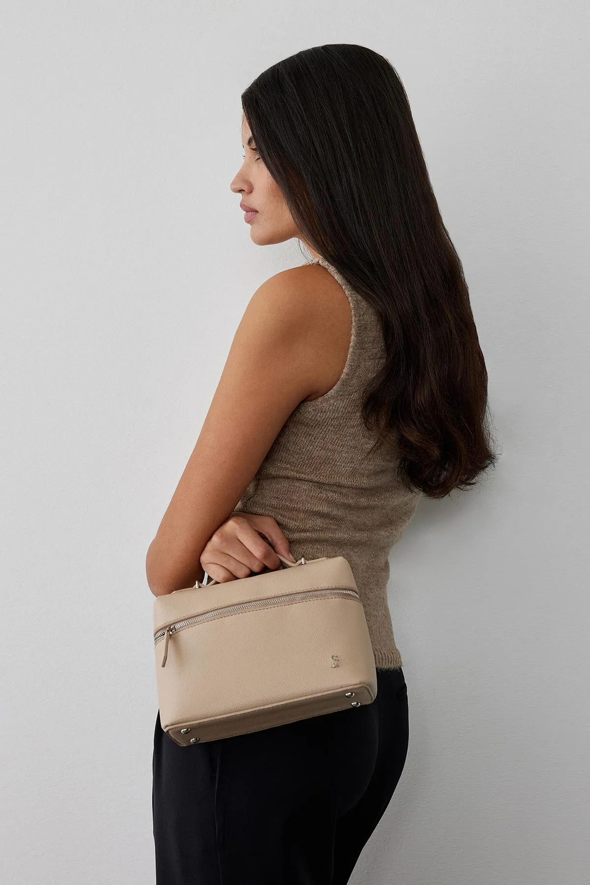 Suud Collection  Umhängetasche - Beige - Unifarben