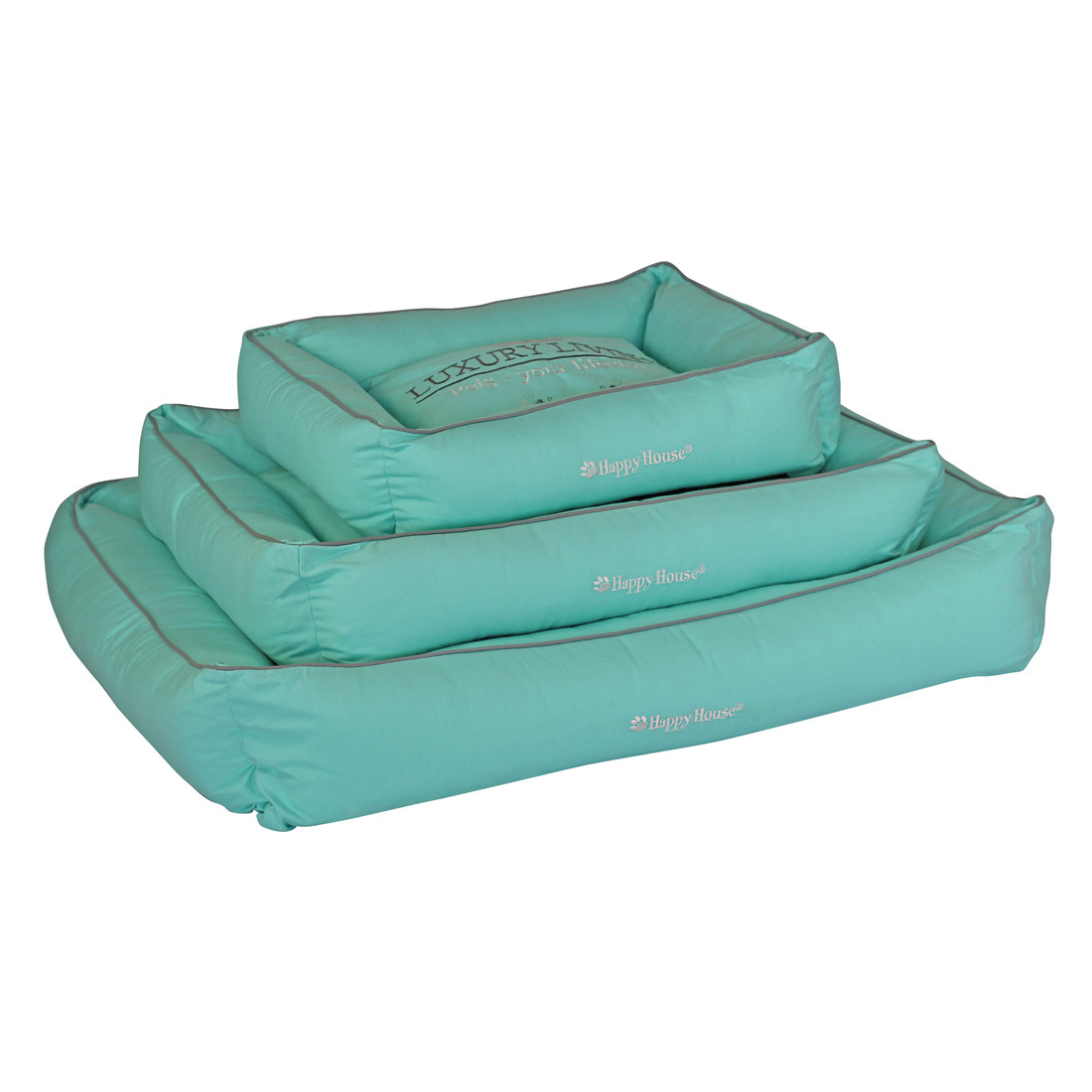 Happy House Hundebetten Happy House Korb Luxury Living Mintgrün L