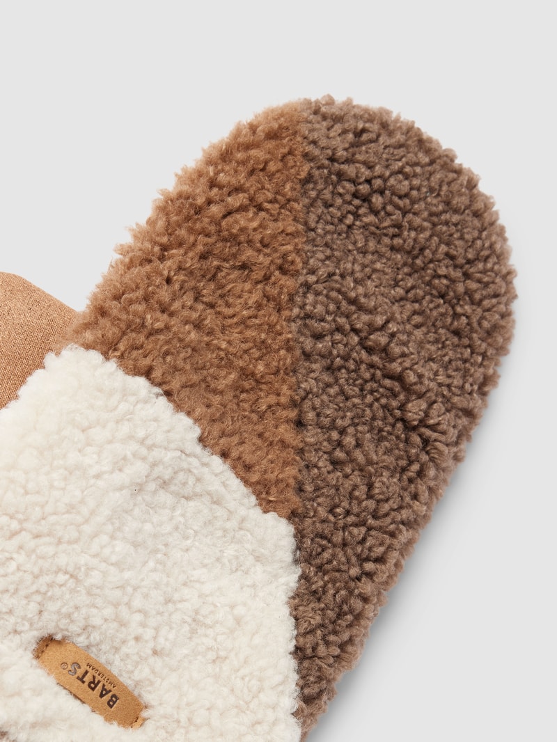 Handschuhe mit Teddyfell Modell 'Teddy Mitts' in taupe