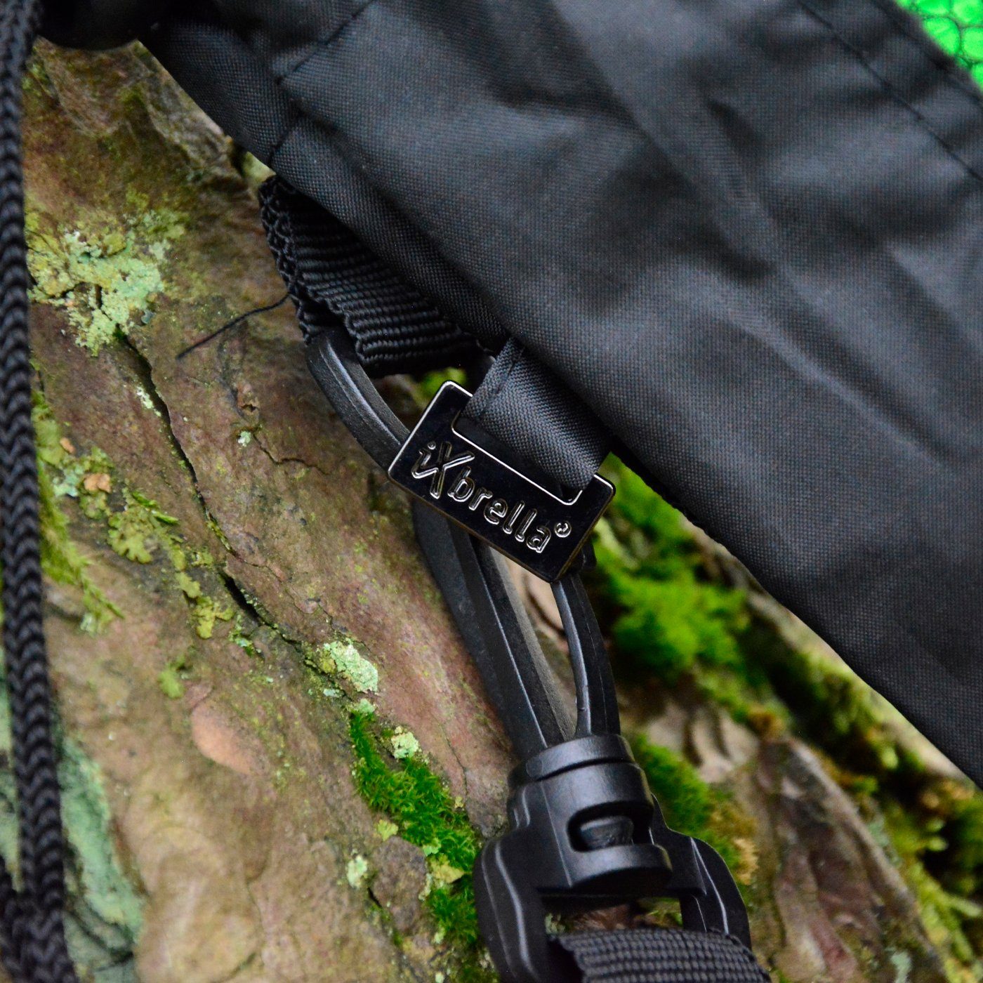 iX-brella Taschenregenschirm Trekking Golf-Taschenschirm XXL mit Umhängetasche, mit riesigem 124cm Dach-Durchmesser