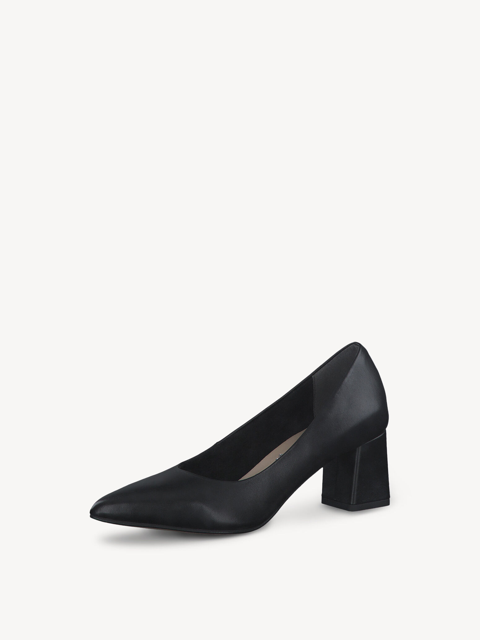 Escarpin en cuir - noir