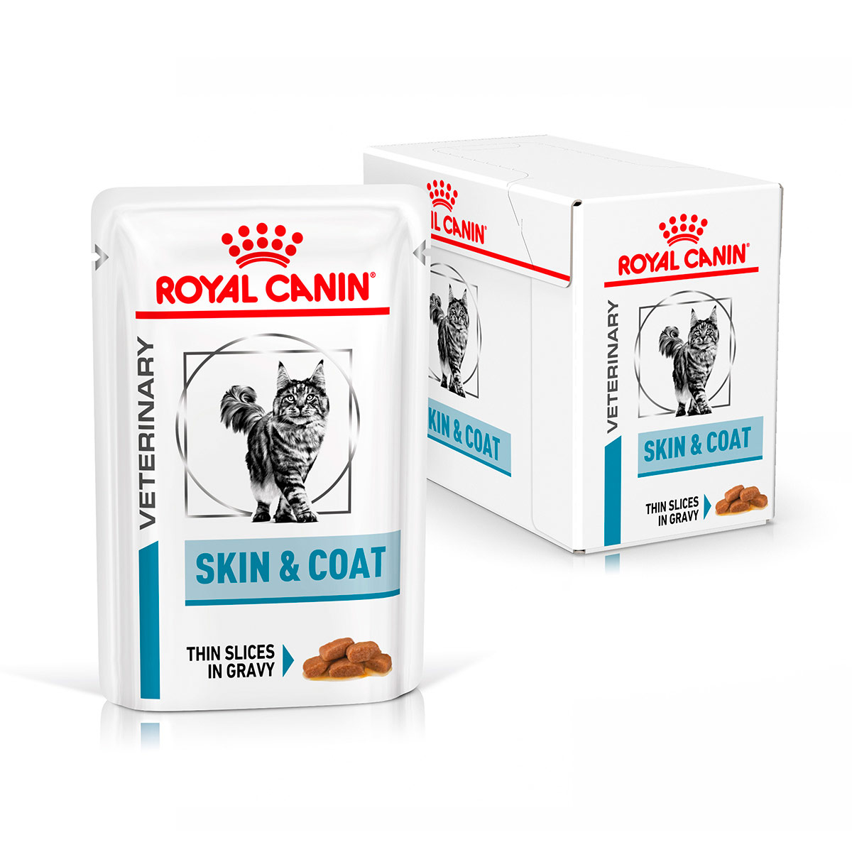 ROYAL CANIN Veterinary SKIN & COAT Nassfutter für Katzen 12x85g