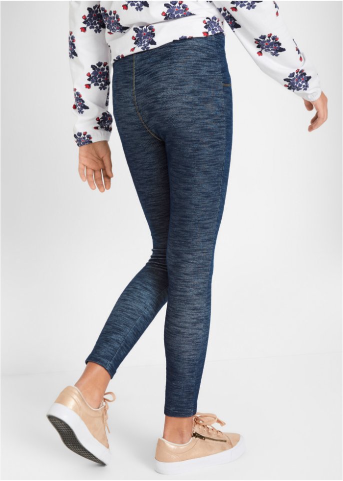 Mädchen Leggings in Denimoptik