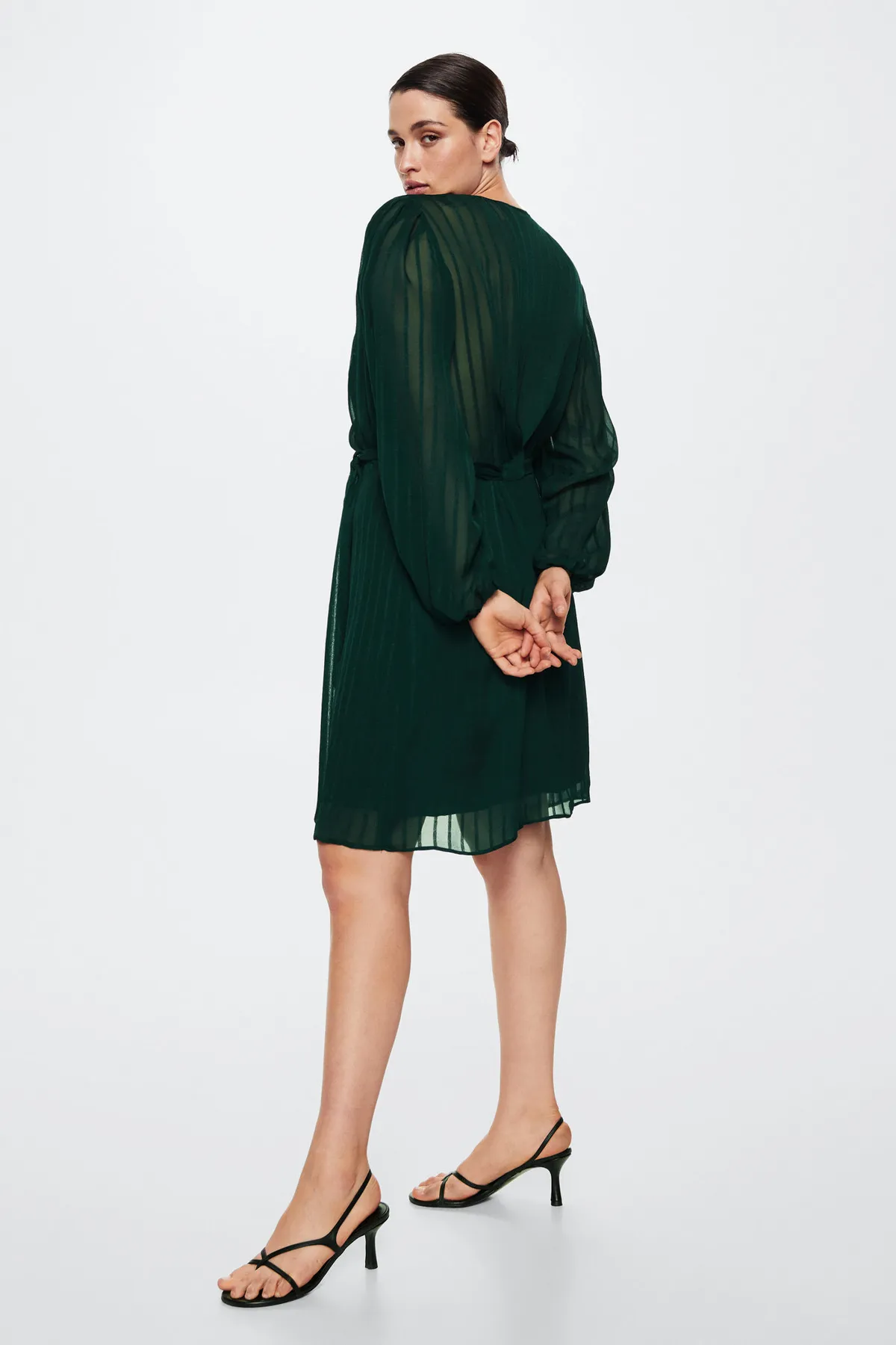 MANGO  37037726 Kleider und Overalls Dunkelgrün