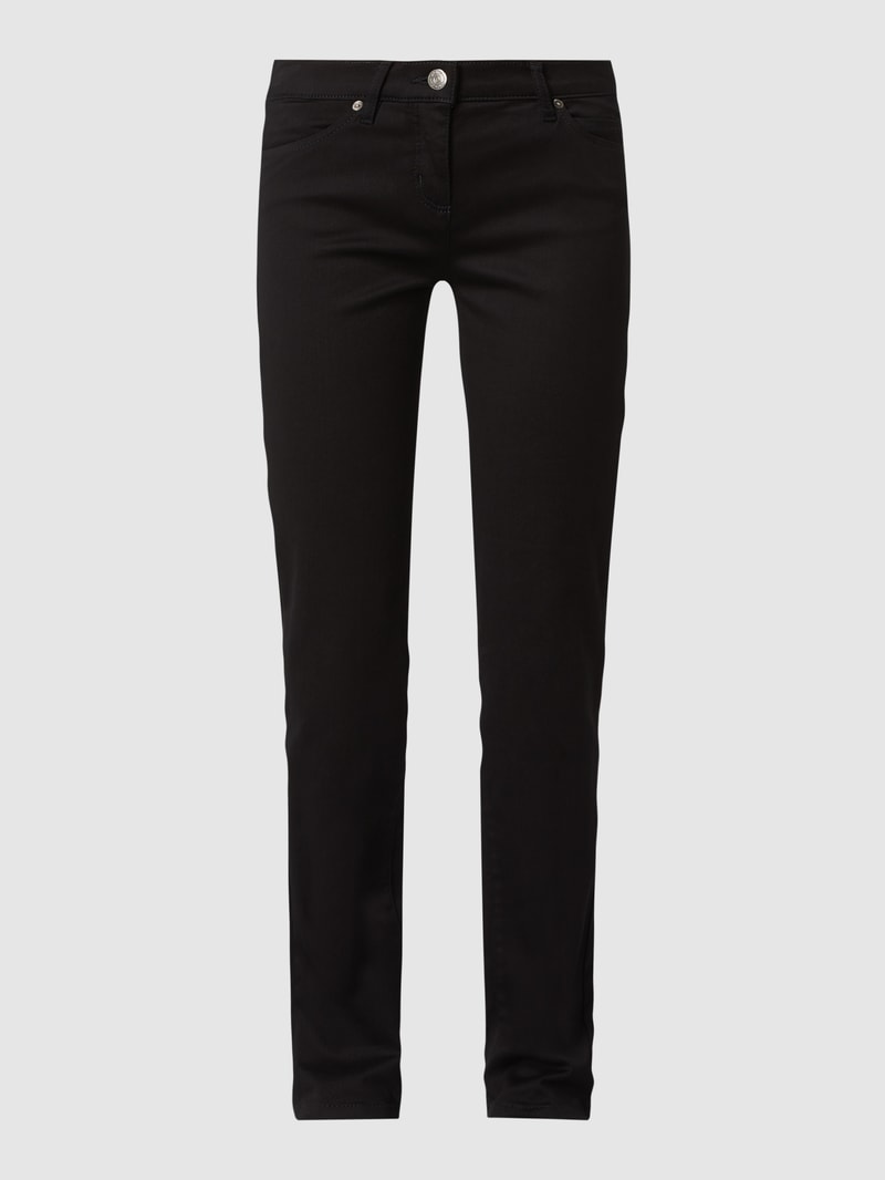 Perfect Shape Straight Fit Jeans mit Stretch-Anteil in schwarz