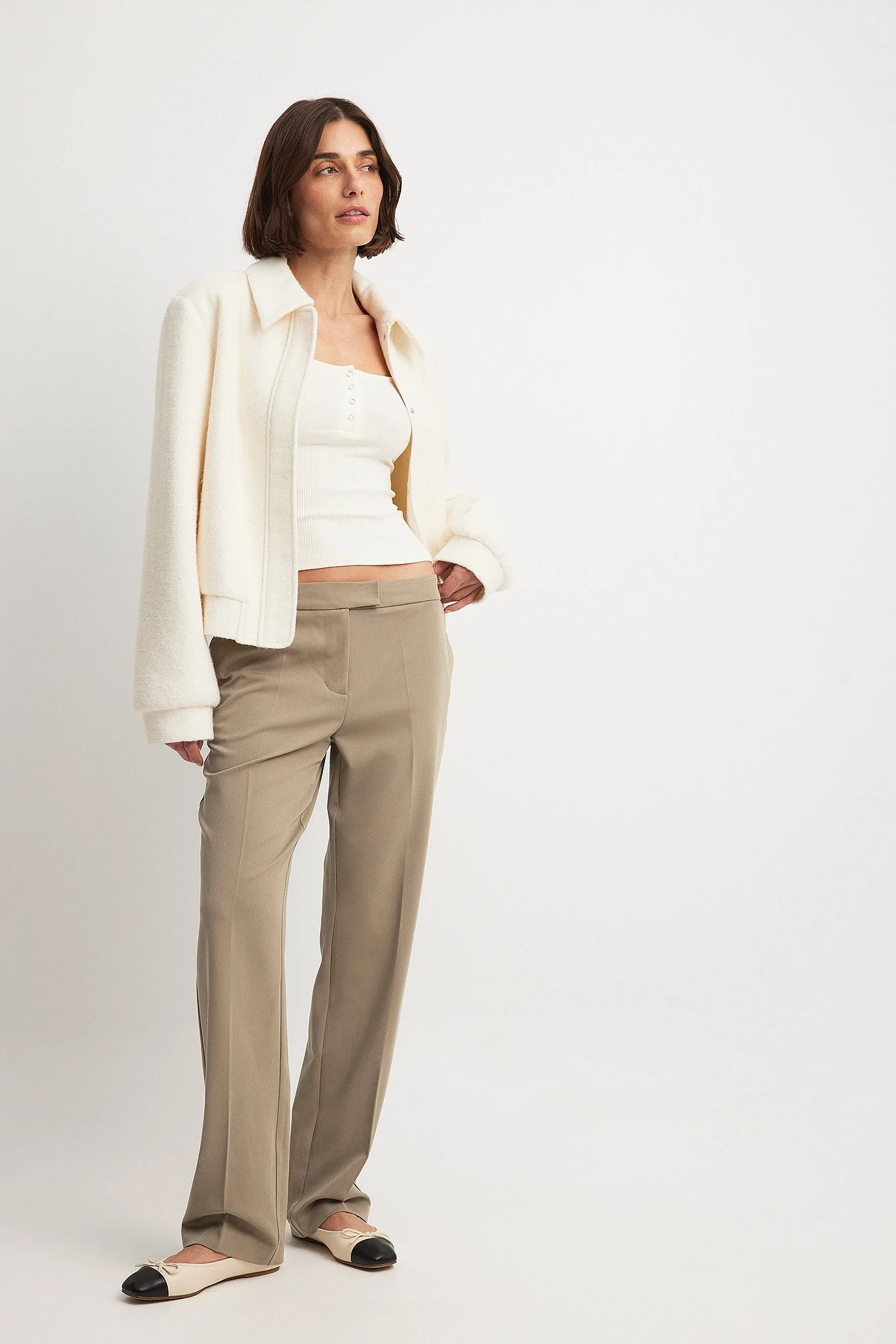 Anzughose mit niedriger Taille