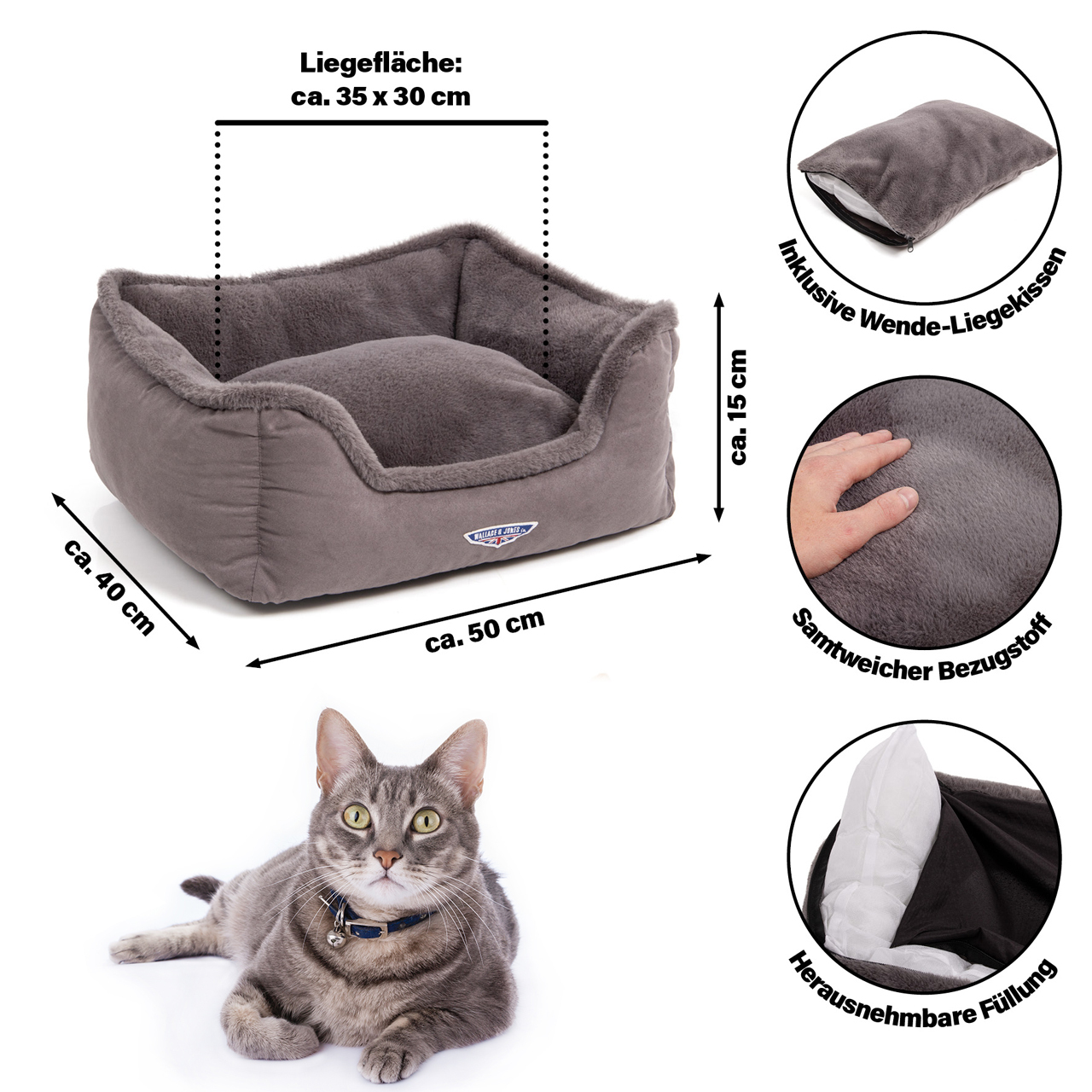 Wallace & Jones Katzenbetten & Katzensofas Wallace & Jones Katzenbett Harmony