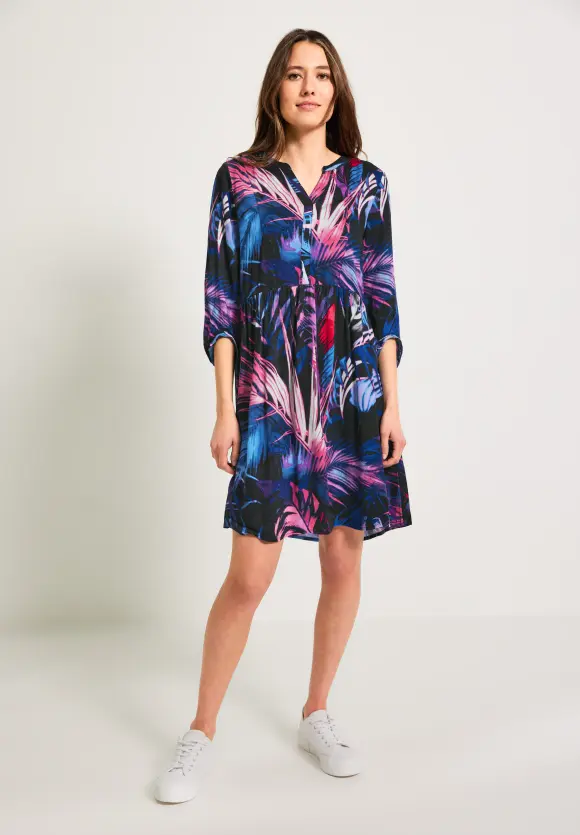 CECIL Kleid mit Blätterprint