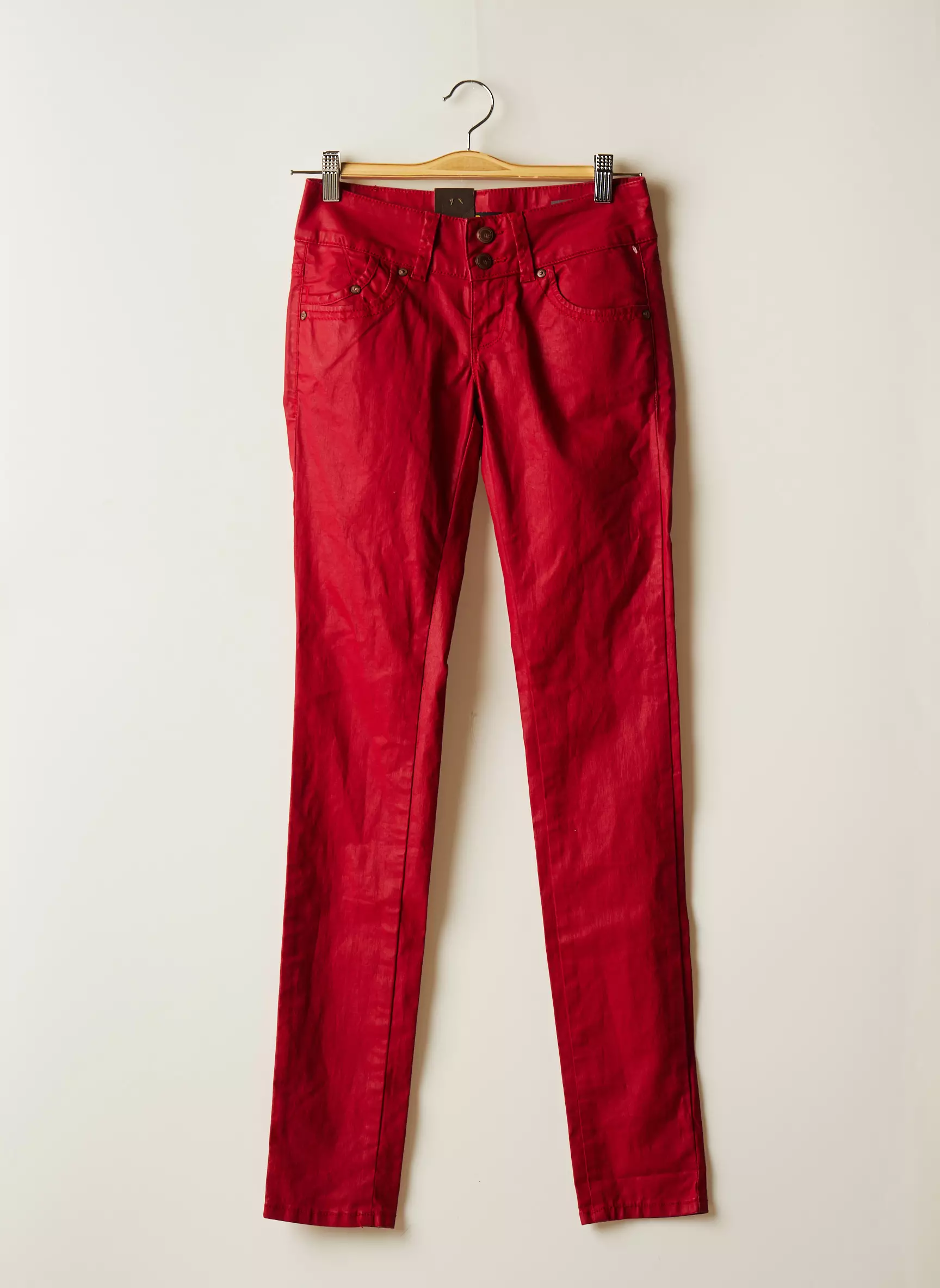 Ltb Pantalons Slim Femme couleur rouge