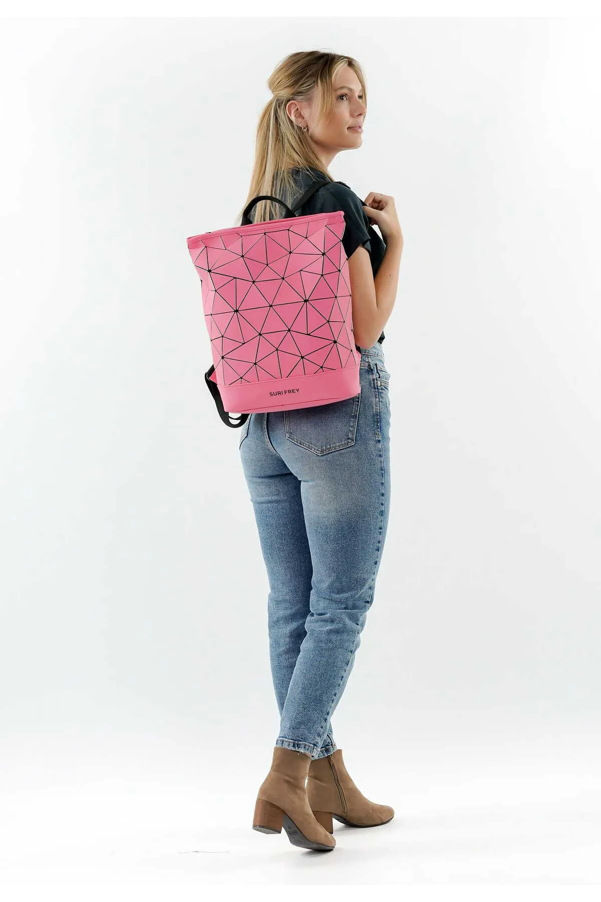 SURI FREY  Rucksack - Rosa - Unifarben