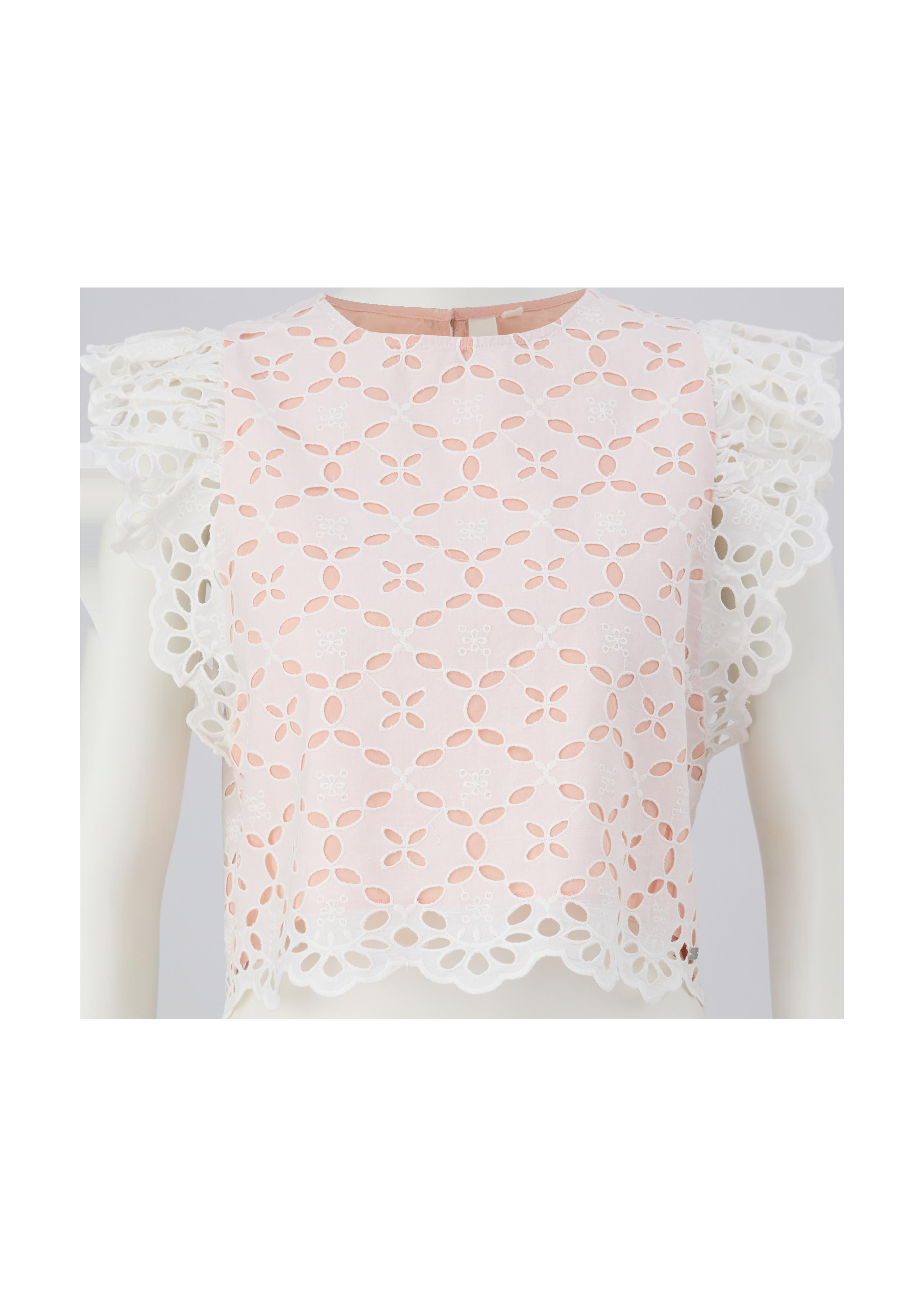 Bluse aus Broderie Anglaise  2130874-0200