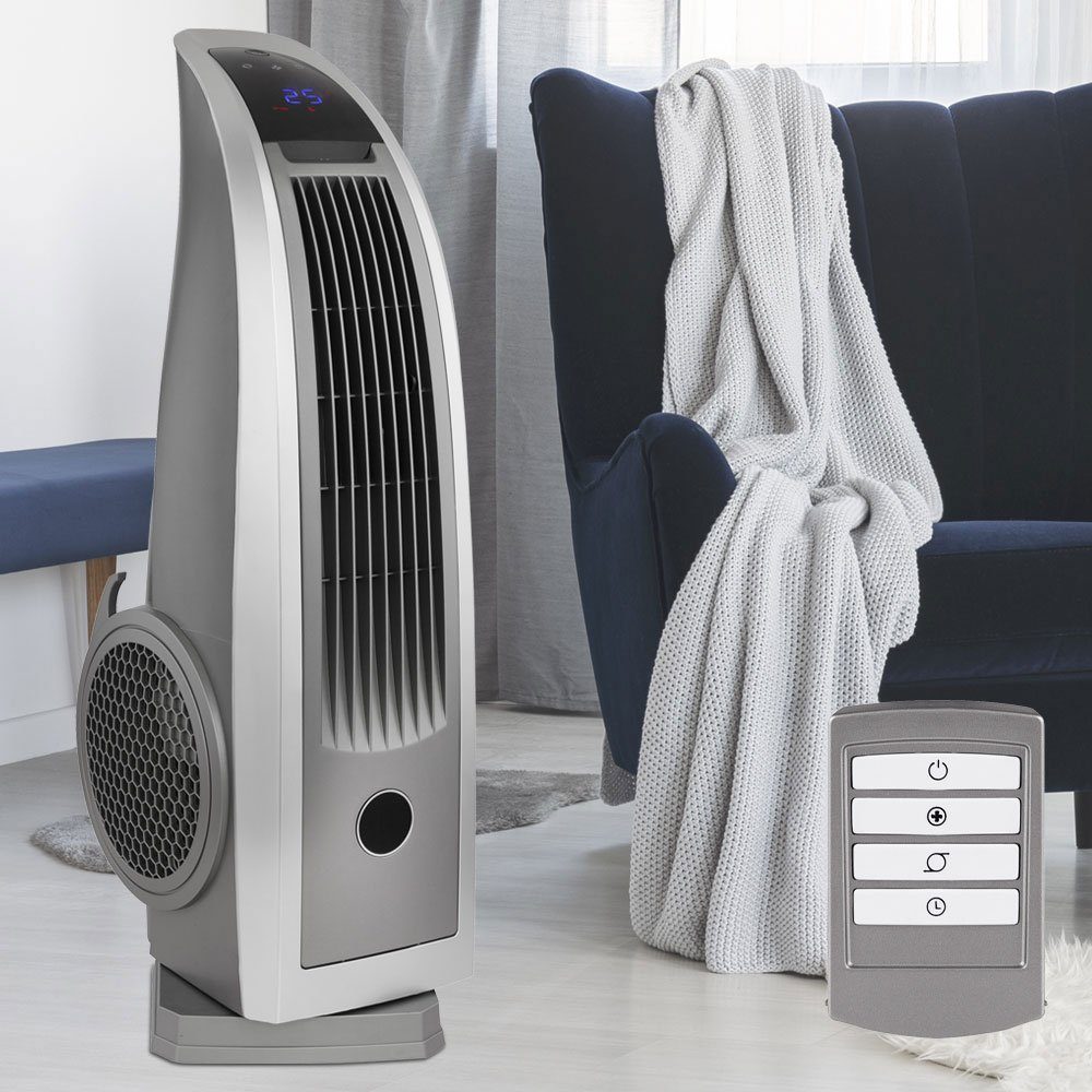 etc-shop Turmventilator, Stand Ventilator Säule Tower 120 W Fernbedienung 4 Stufen Lüfter