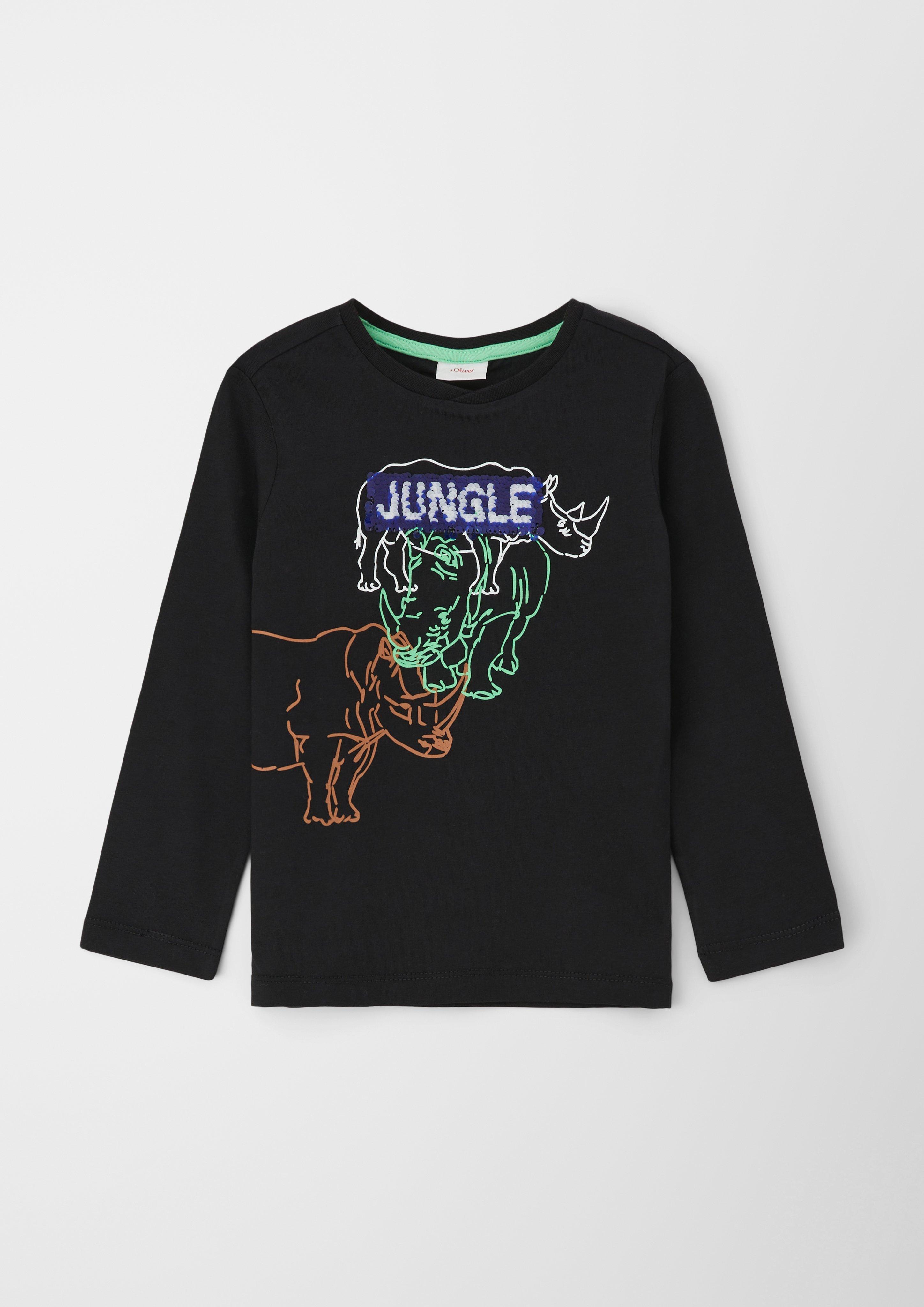 Longsleeve mit Wendepailletten  2122950-9999