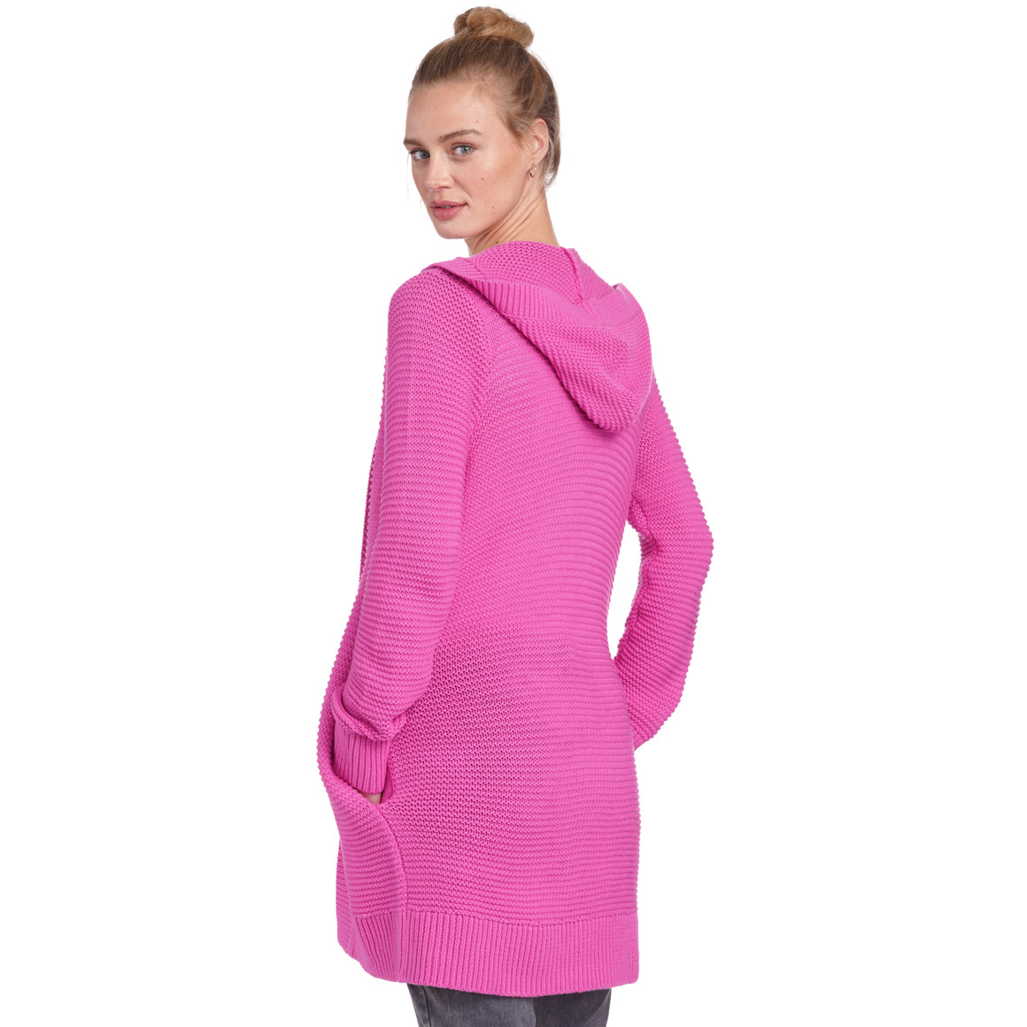 Damen Strickjacke mit Kapuze